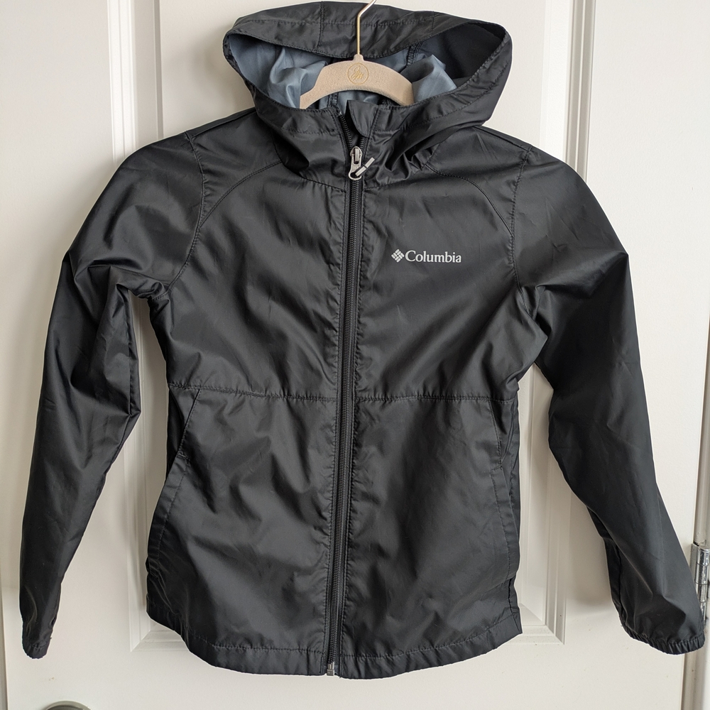 Columbia Kids Black Rain Jacket